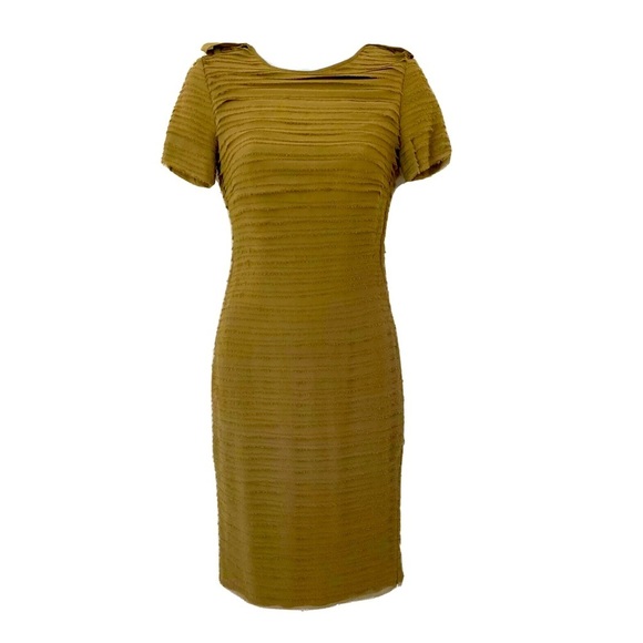 BURBERRY | Sheath Silk Dress Tiered Fringe - Picture 1 of 7